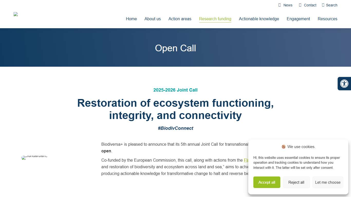 Open Call – Biodiversa +
